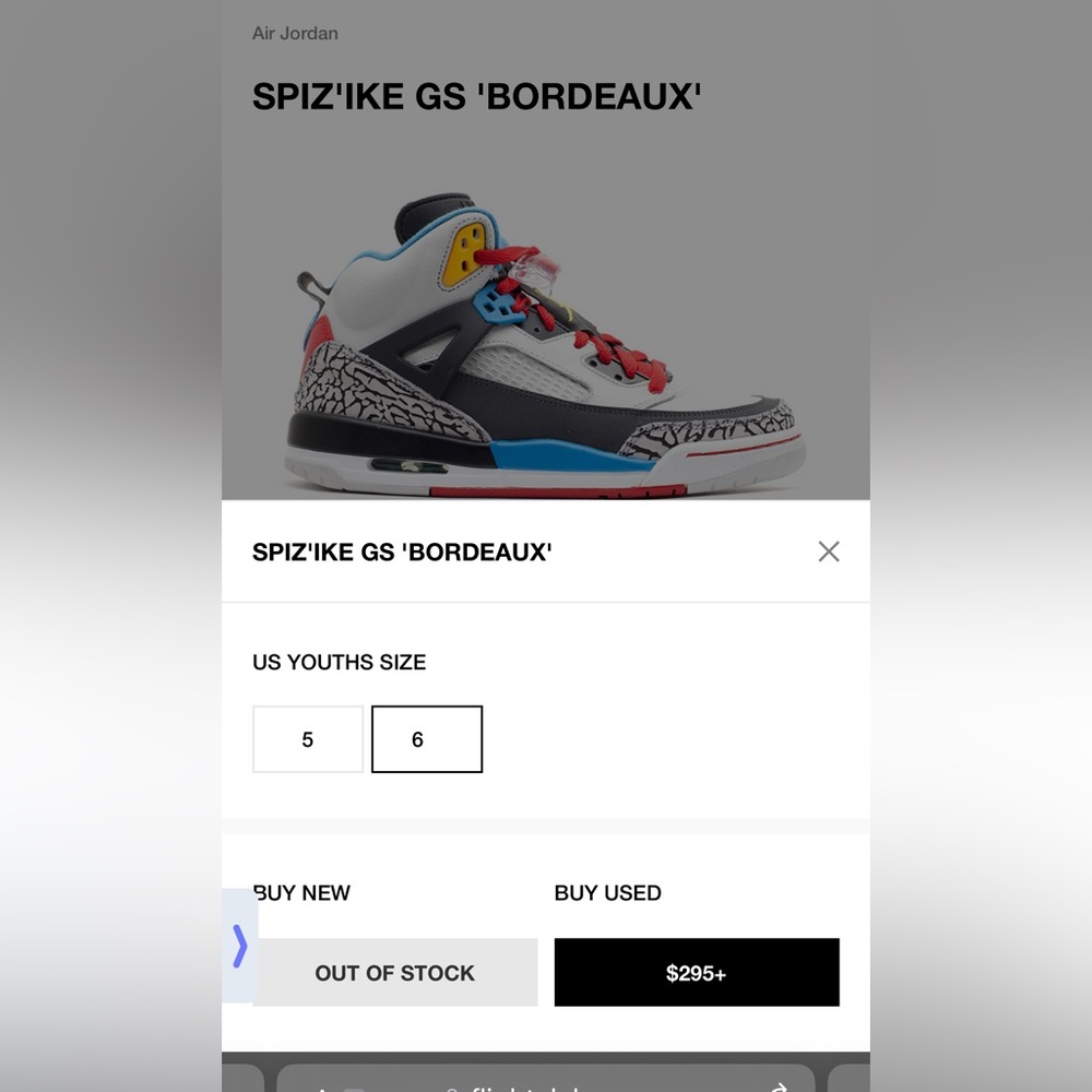 Jordan Spizike GS Bordeaux - Picture 5 of 5